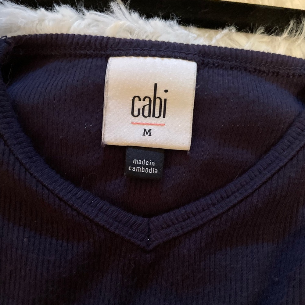 CAbi Black Sleeveless Ribbed Tank Top - Picture 4 of 6